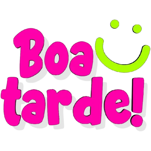 Figurinha: Boa tarde sorridente