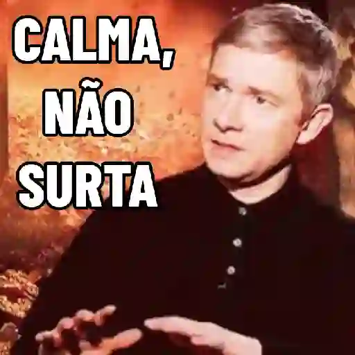 Figurinha: Calma, não surta