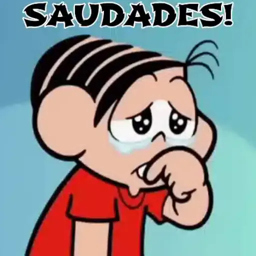 Figurinha: Cebolinha com "Saudades"