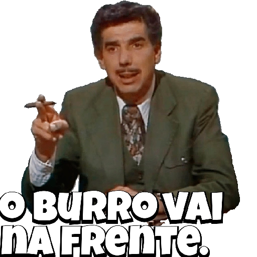 Figurinha: O Burro Vai Na Frente