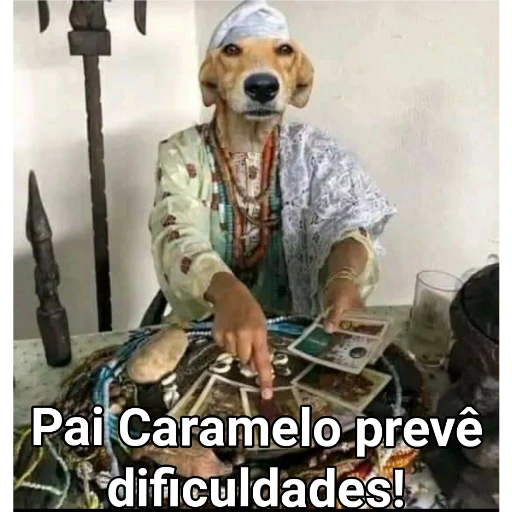 Figurinha: Pai Caramelo prevê dificuldades