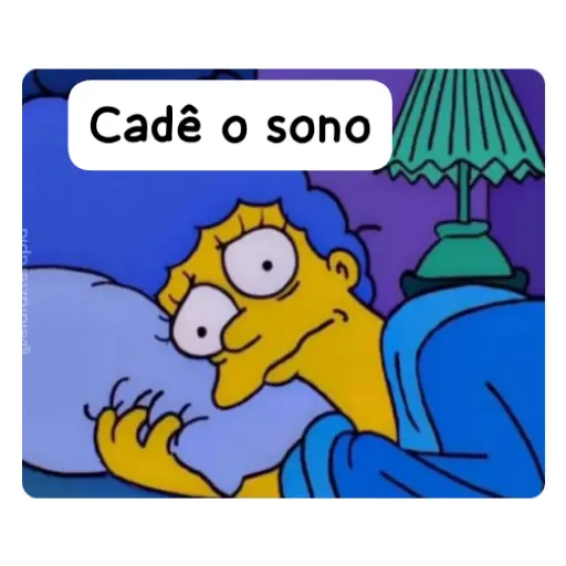 Figurinha: Cadê o sono