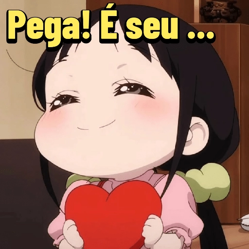 Figurinha: Pega! É seu...