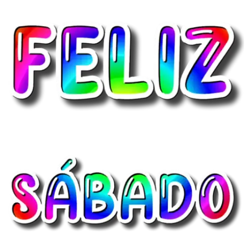 Figurinha: Feliz Sábado