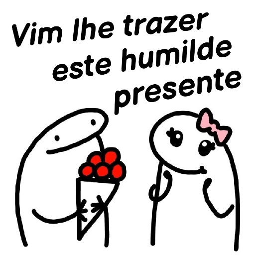 Figurinha: Presente humilde