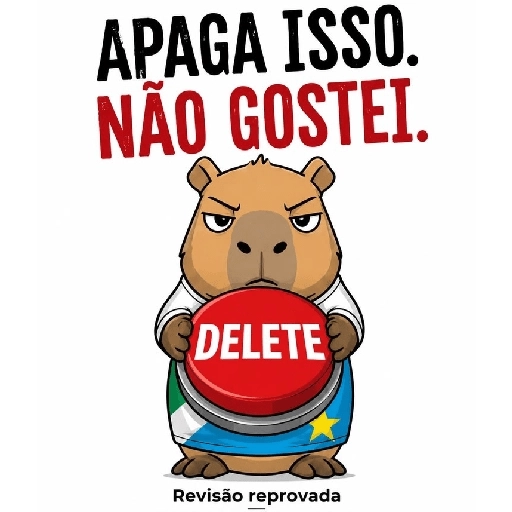Figurinha: Apaga isso, não gostei