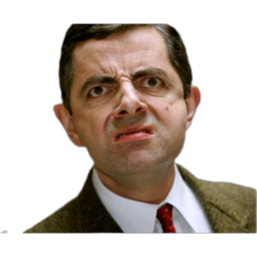 Figurinha: Mr. Bean com cara de nojo