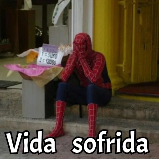 Figurinha: Spider-Man triste