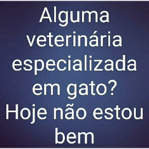 Figurinha: Veterinária especializada em gato?