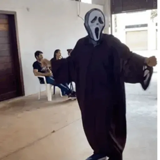 Figurinha: Fantasma de 'Pânico' dançando