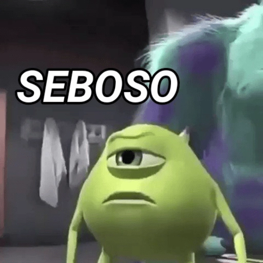 Figurinha: Mike Wazowski seboso