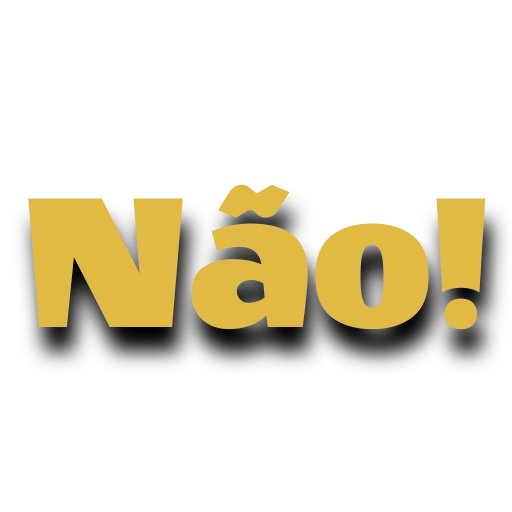Figurinha: Não!