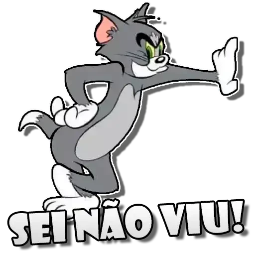 Figurinha: Tom Gato Eu Não Viu