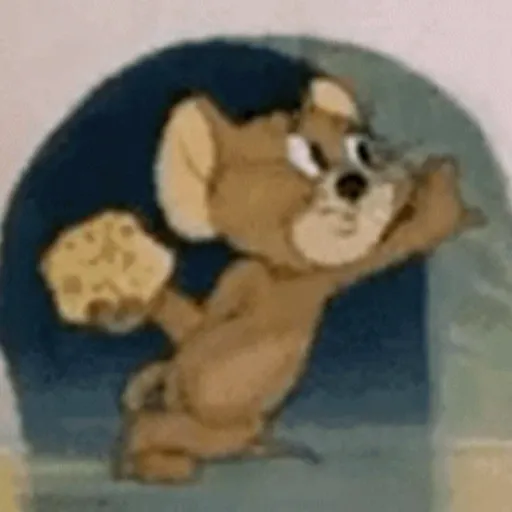 Figurinha: Jerry comendo queijo