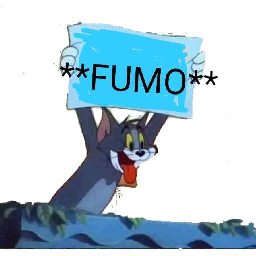 Figurinha: Tom fumando