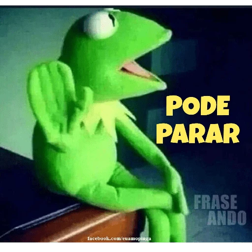 Figurinha: Sapo Kermit: Pode Parar