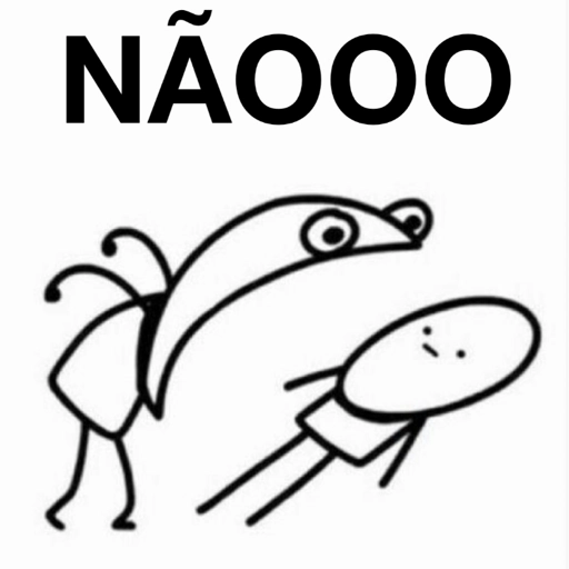 Figurinha: NÃOOO meme