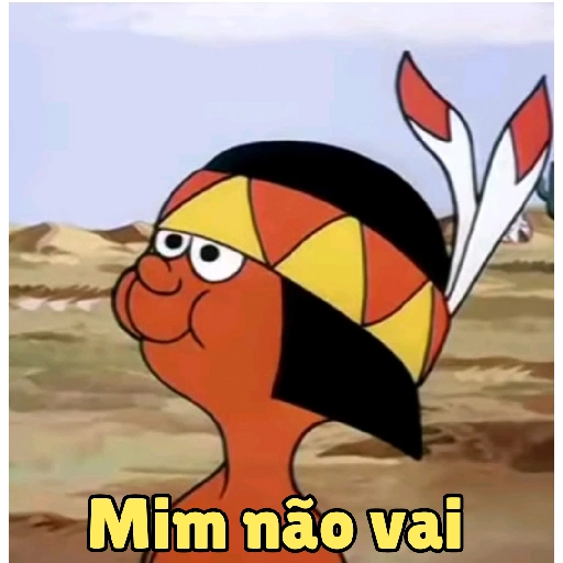 Figurinha: Mim não vai
