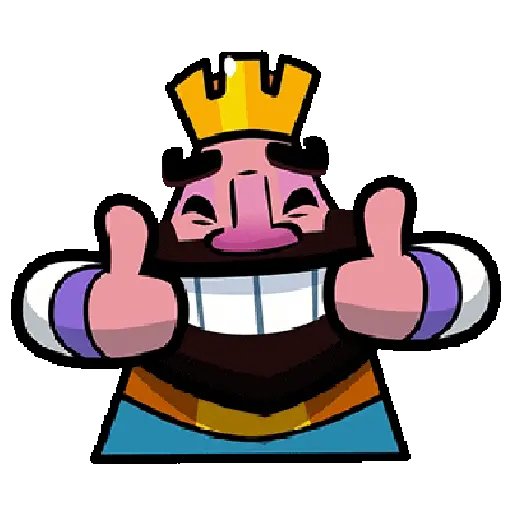 Figurinha: Rei do Clash Royale