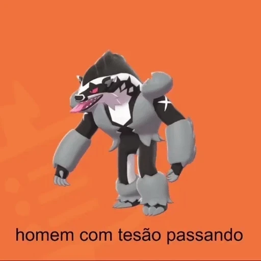 Figurinha: Homem com tesão passando