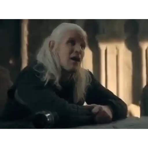 Figurinha: Daemon Targaryen pensativo