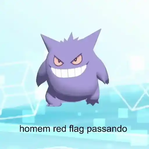 Figurinha: Homem red flag passando