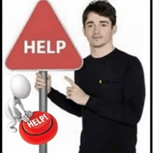 Figurinha: Charles Leclerc pede socorro