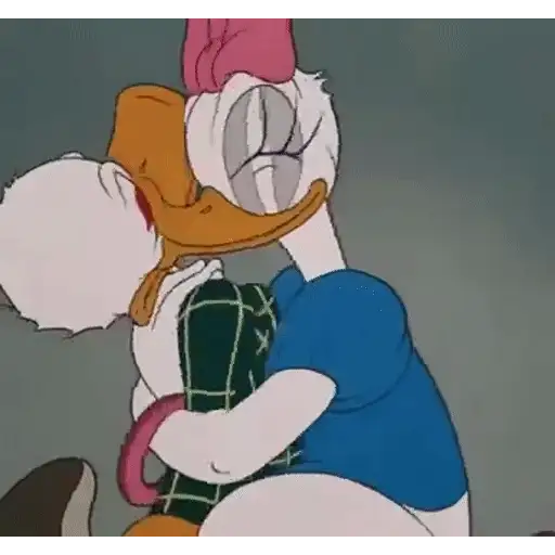 Sticker: Donald and Daisy Duck