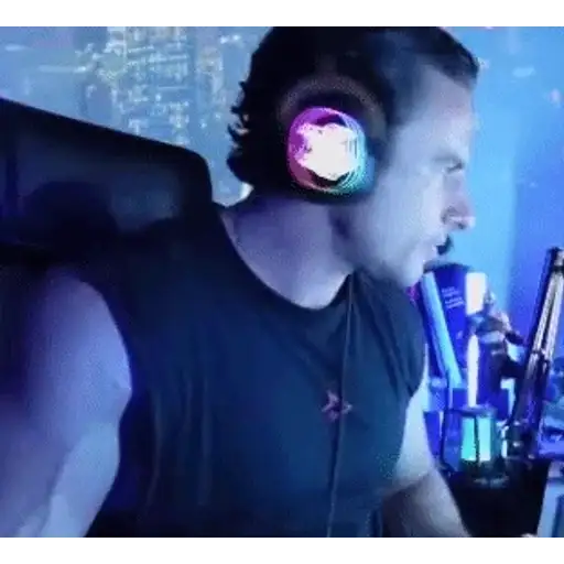 Sticker: Streamer reacting