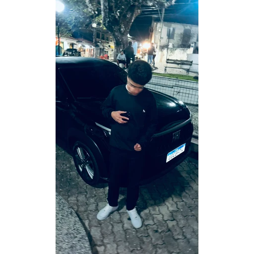 Figurinha: Jovem com carro