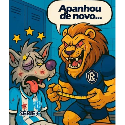 Figurinha: Apanhou de novo