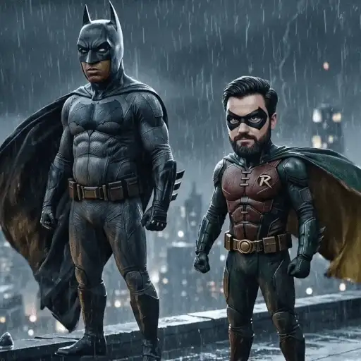 Sticker: Batman y Robin