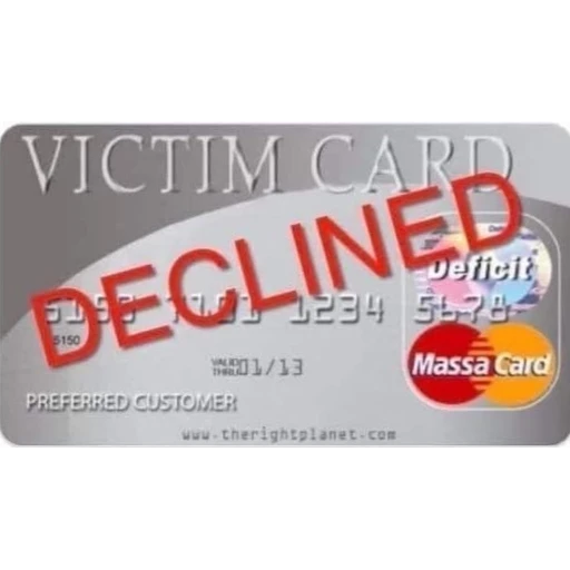 Figurinha: Victim Card Declined