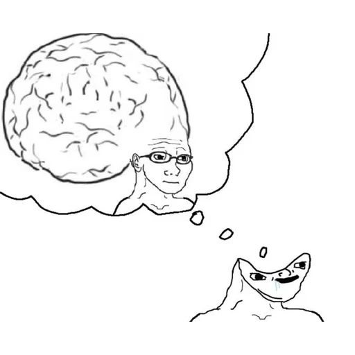 Figurinha: Cérebro Pequeno vs Cérebro Grande