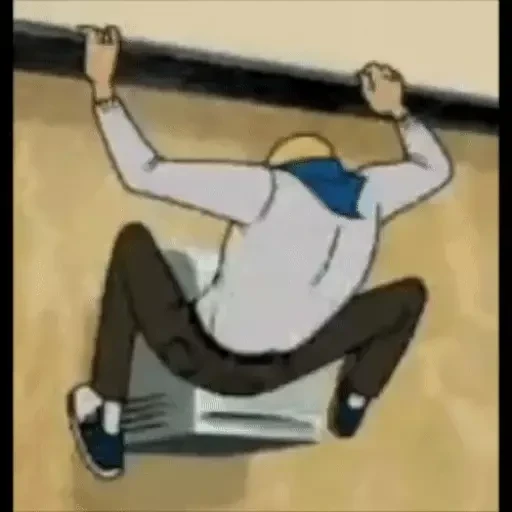 Sticker: Onizuka escalando la pared