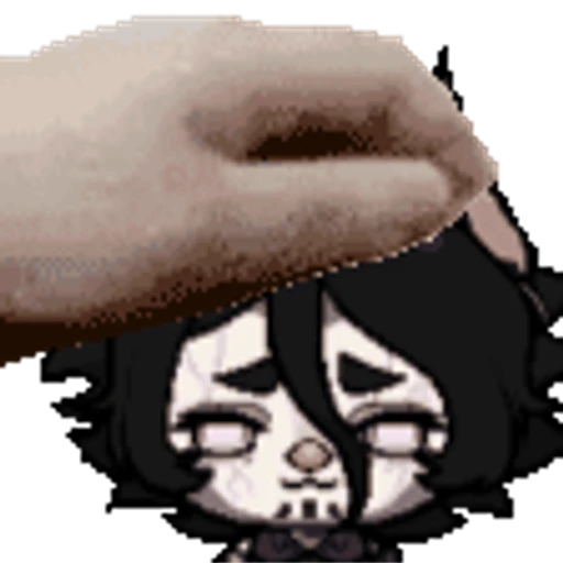 Sticker: Acariciando personaje