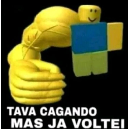 Figurinha: Tava cagando mas ja voltei