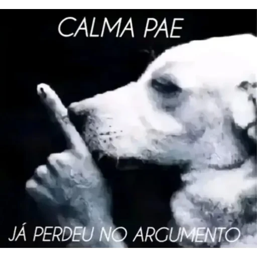 Figurinha: Calma pae já perdeu no argumento