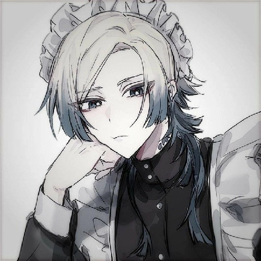 Figurinha: Personagem de anime estilo maid