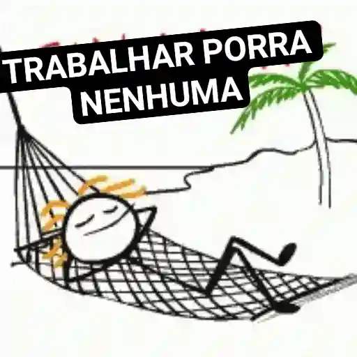 Figurinha: Descanso na Rede
