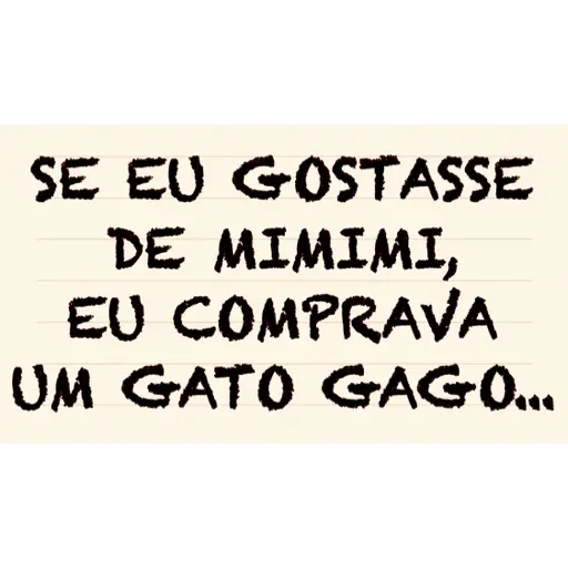 Figurinha: Se eu gostasse de mimimi