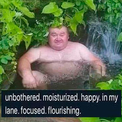 Sticker: Unbothered, moisturized, happy