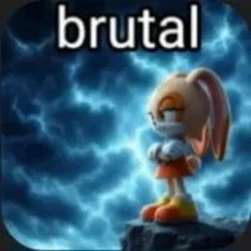 Sticker: Cream the Rabbit Brutal