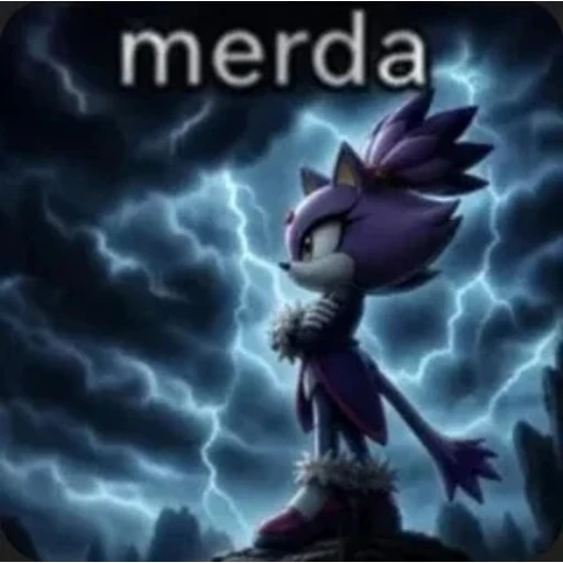 Sticker: Blaze the Cat - Mierda