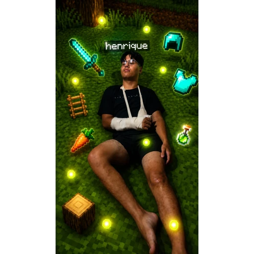 Sticker: Henrique in Minecraft