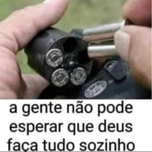 Figurinha: Não espere que Deus faça tudo sozinho