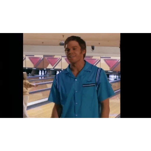 Sticker: Dexter jugando bolos