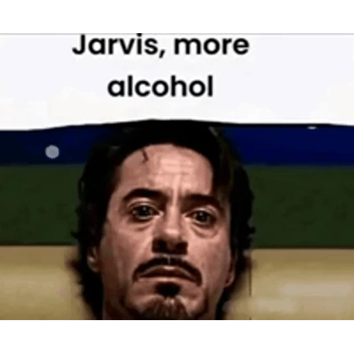 Figurinha: Jarvis, mais álcool