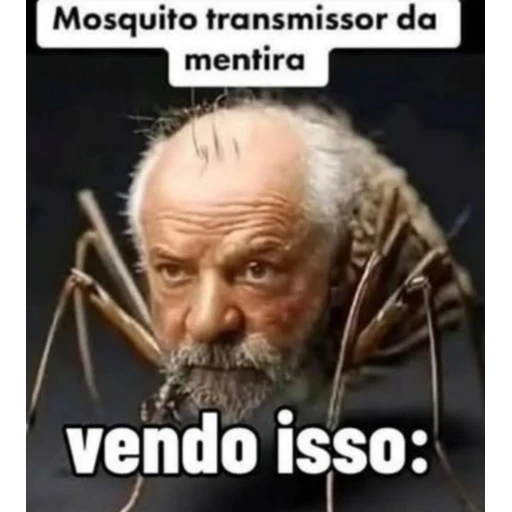 Figurinha: Lula mosquito da mentira