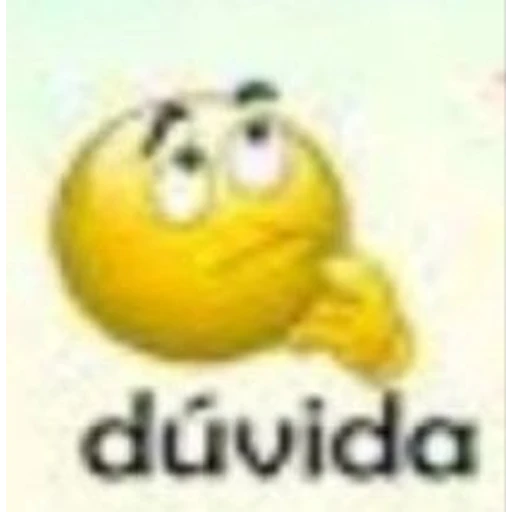 Figurinha: Emoji de dúvida